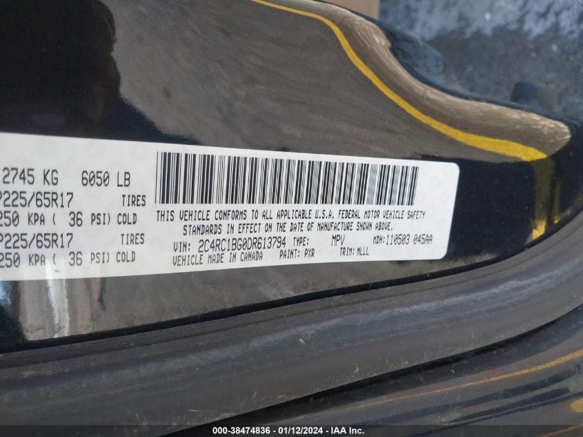 2013 CHRYSLER TOWN & COUNTRY TOURING - 2C4RC1BG0DR613794