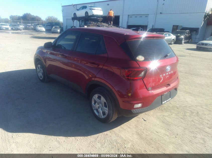 2020 HYUNDAI VENUE SE KMHRB8A3XLU044685