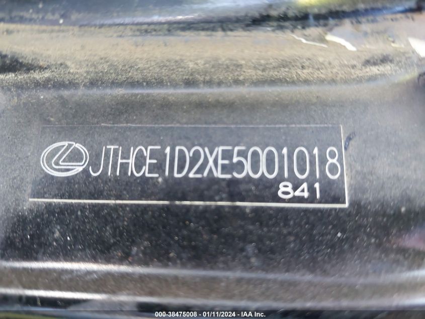 2014 LEXUS IS 350 350 - JTHCE1D2XE5001018