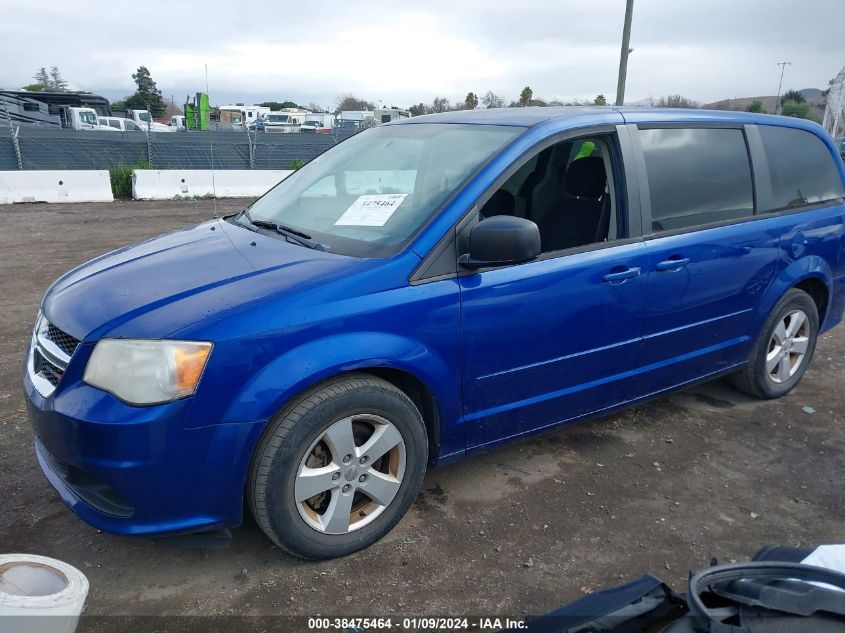 2013 DODGE GRAND CARAVAN SE - 2C4RDGBG5DR768308
