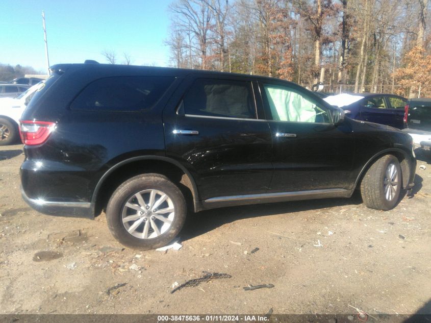 2019 DODGE DURANGO SXT AWD - 1C4RDJAG1KC586268