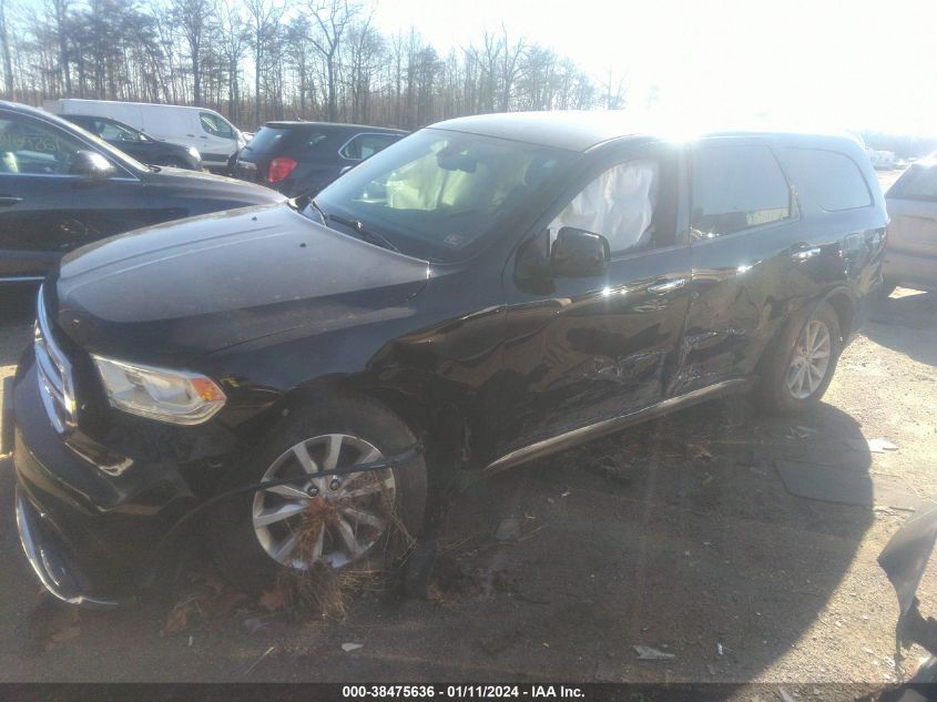 2019 DODGE DURANGO SXT AWD - 1C4RDJAG1KC586268
