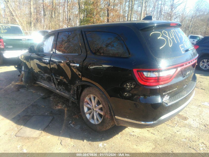 2019 DODGE DURANGO SXT AWD - 1C4RDJAG1KC586268