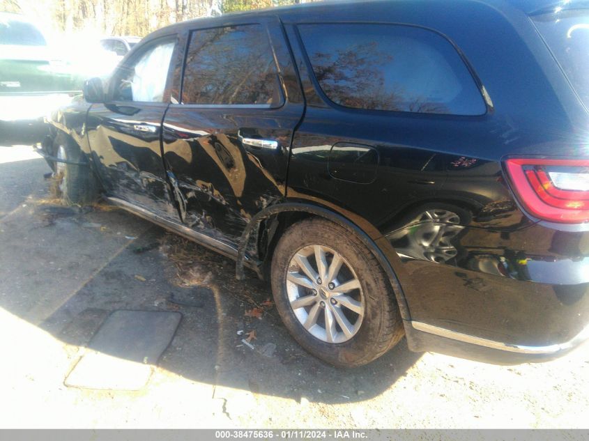 2019 DODGE DURANGO SXT AWD - 1C4RDJAG1KC586268