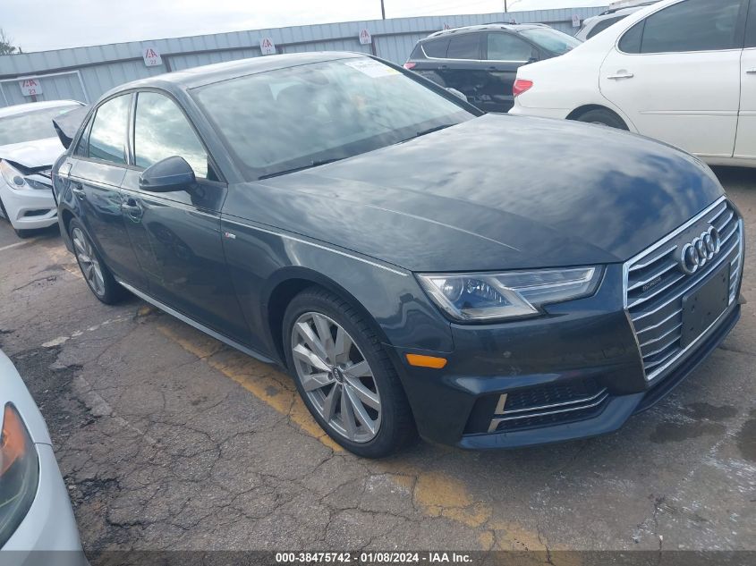 2018 AUDI A4 2.0T PREMIUM/2.0T TECH PREMIUM - WAUDNAF49JA054604