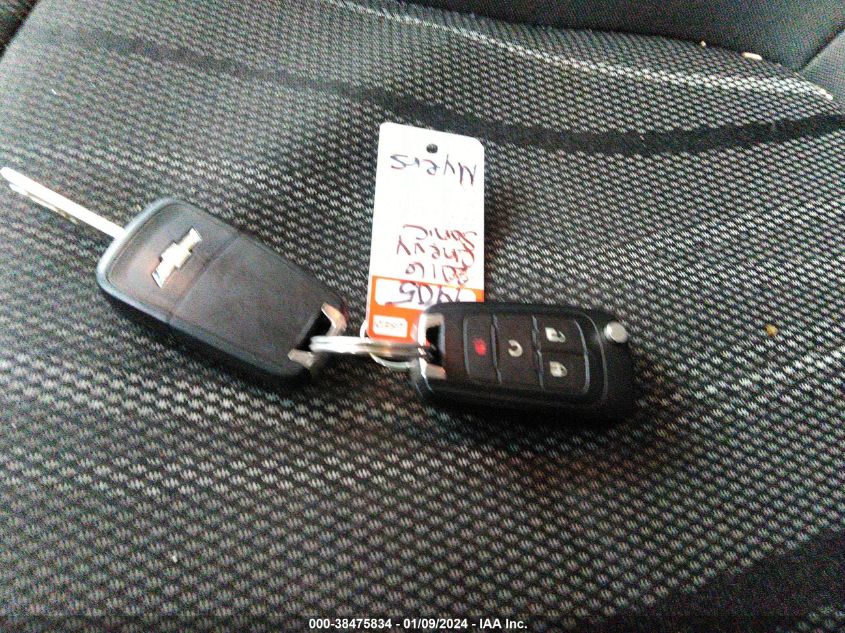 2016 CHEVROLET SONIC LT - 1G1JC6SH4G4172187