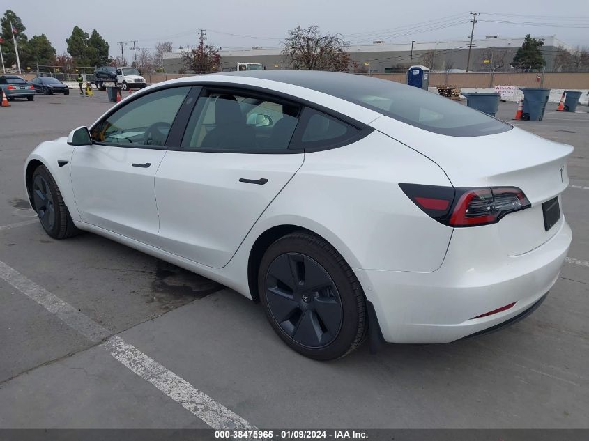 2022 TESLA MODEL 3 REAR-WHEEL DRIVE - 5YJ3E1EA1NF343575