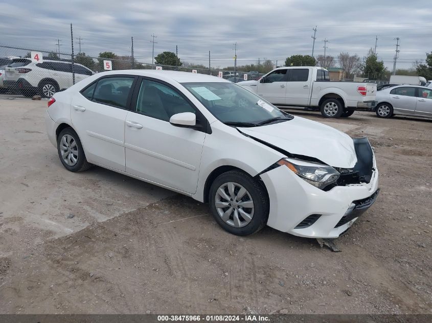 2015 TOYOTA COROLLA LE - 2T1BURHE0FC311511