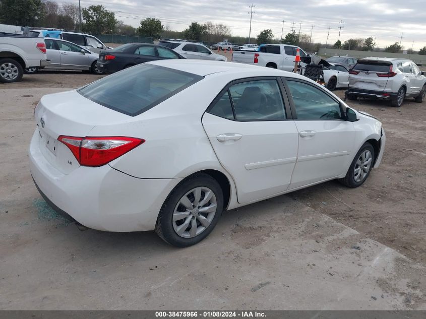 2015 TOYOTA COROLLA LE - 2T1BURHE0FC311511