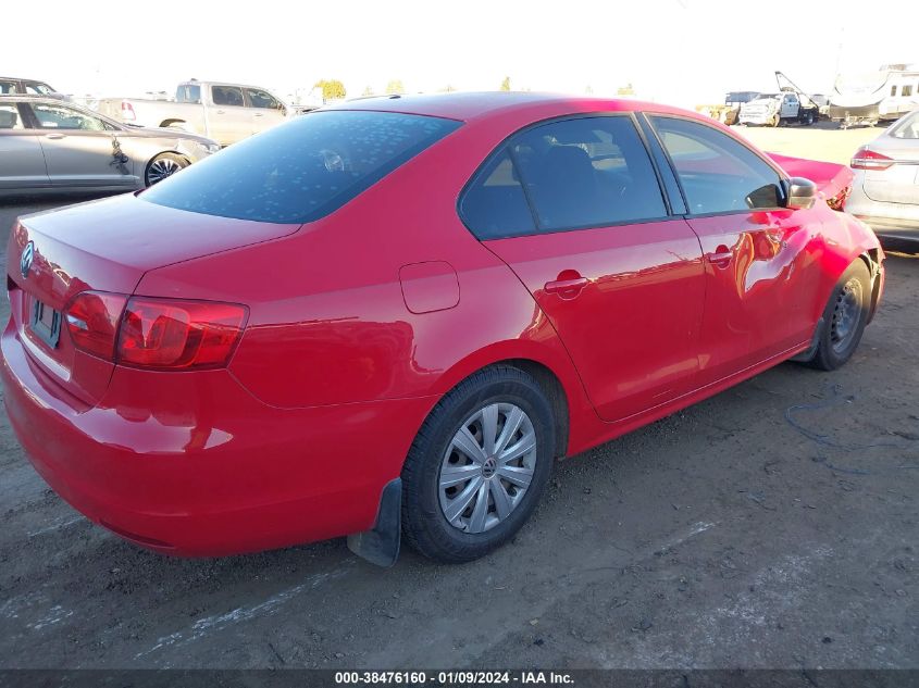 2014 VOLKSWAGEN JETTA S - 3VW1K7AJXEM329921