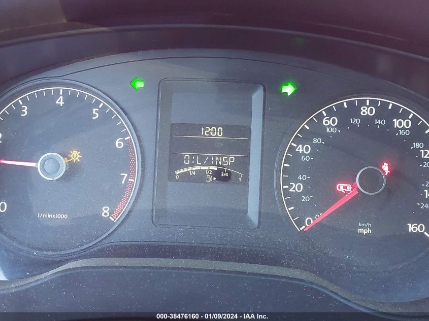 2014 VOLKSWAGEN JETTA S - 3VW1K7AJXEM329921