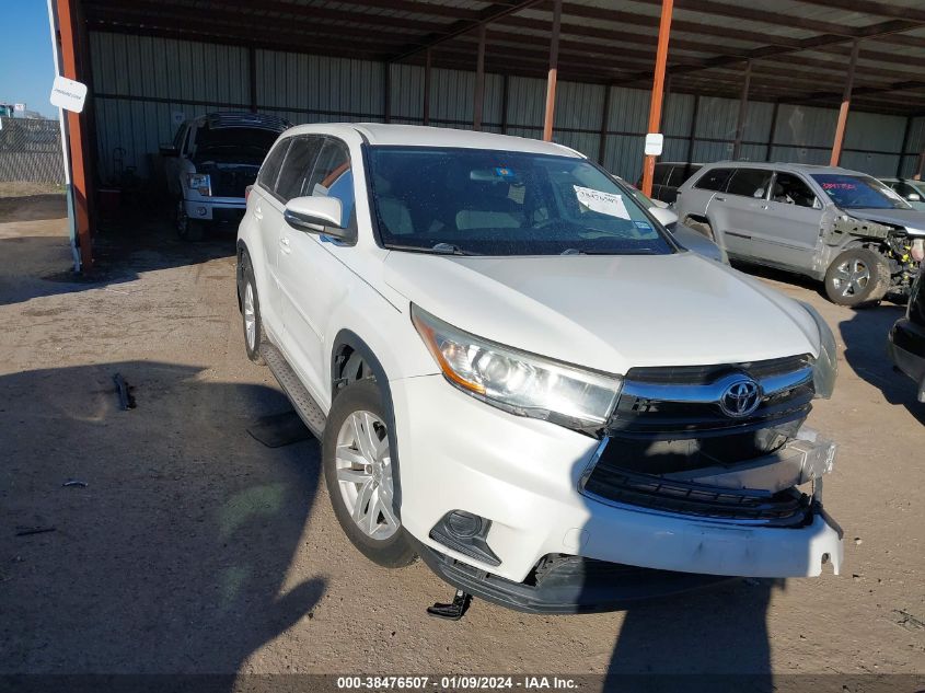 2015 TOYOTA HIGHLANDER LE - 5TDZARFH3FS016334