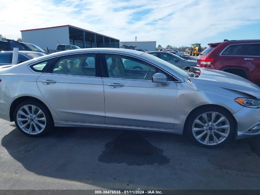 2017 FORD FUSION PLATINUM - 3FA6P0D92HR290452