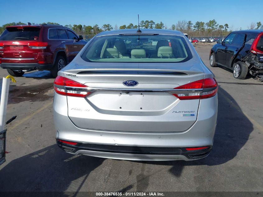 2017 FORD FUSION PLATINUM - 3FA6P0D92HR290452