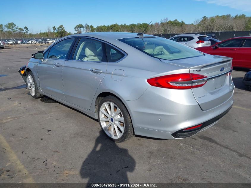 2017 FORD FUSION PLATINUM - 3FA6P0D92HR290452