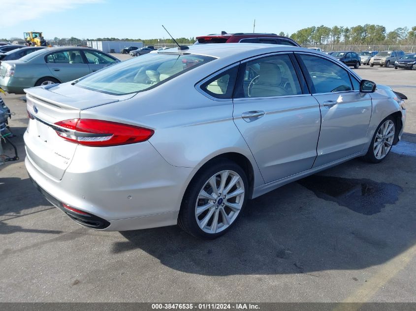 2017 FORD FUSION PLATINUM - 3FA6P0D92HR290452