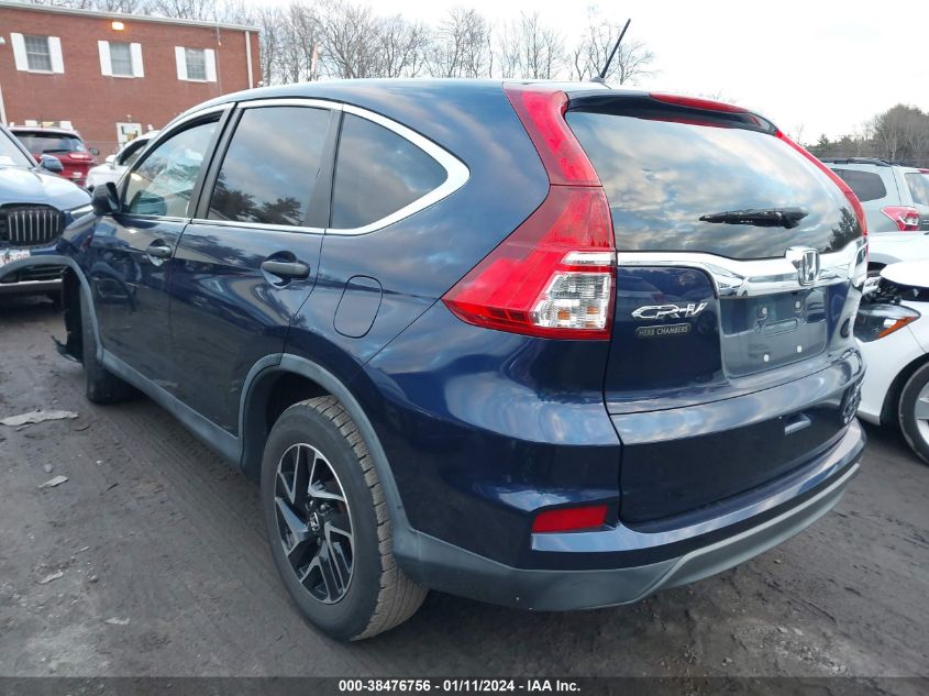 2016 HONDA CR-V SE - 5J6RM4H49GL059223