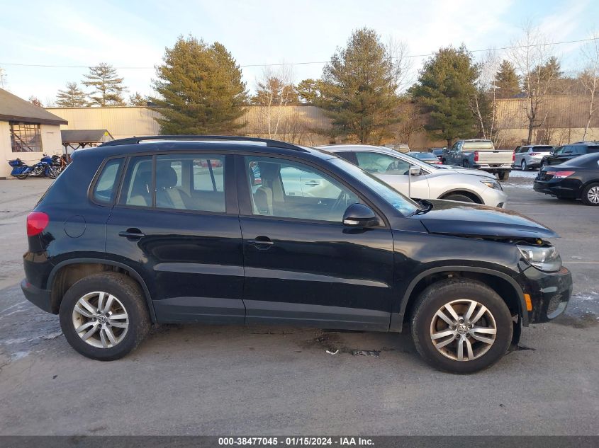 2016 VOLKSWAGEN TIGUAN S - WVGBV7AX5GW601048