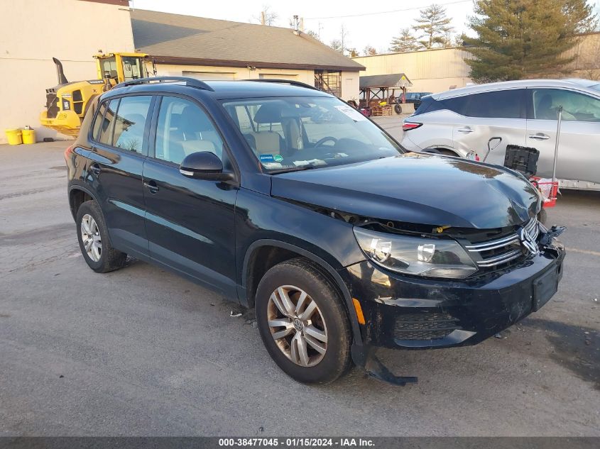 2016 VOLKSWAGEN TIGUAN S - WVGBV7AX5GW601048