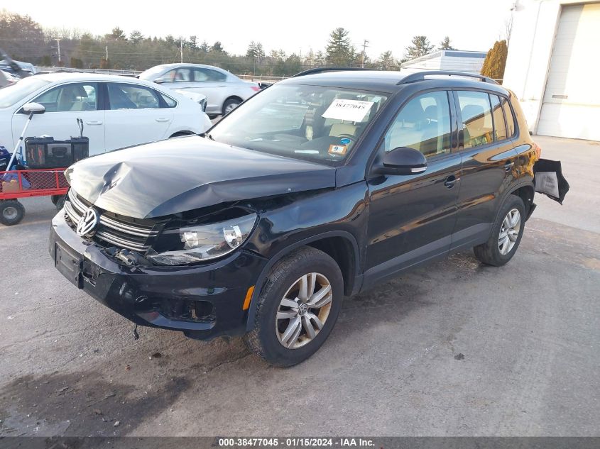 2016 VOLKSWAGEN TIGUAN S - WVGBV7AX5GW601048