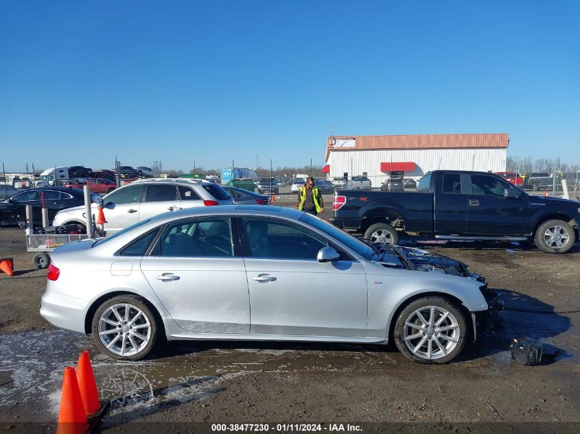 2014 AUDI A4 2.0T PREMIUM - WAUFFAFL6EA077244