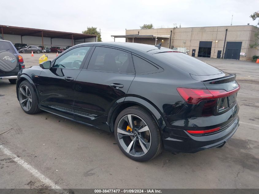 2022 AUDI E-TRON S SPORTBACK PREMIUM PLUS QUATTRO WA11CBGEXNB024059