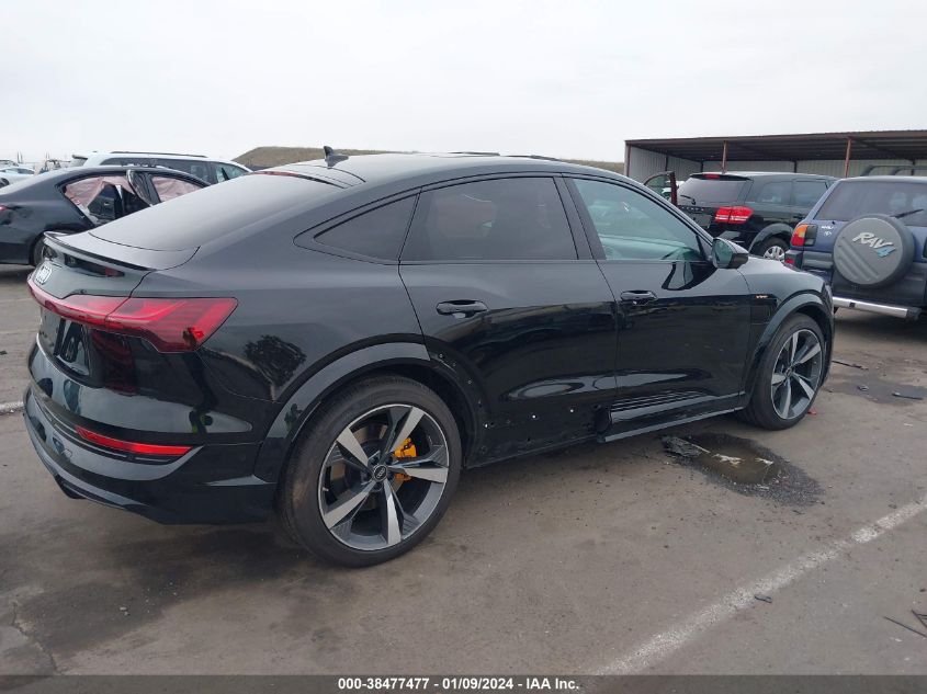 2022 AUDI E-TRON S SPORTBACK PREMIUM PLUS QUATTRO WA11CBGEXNB024059
