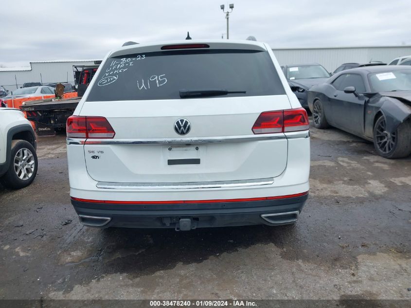 2022 VOLKSWAGEN ATLAS SE - 1V2WR2CA1NC543278