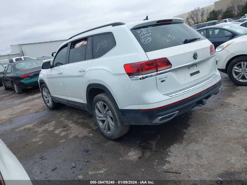 2022 VOLKSWAGEN ATLAS SE - 1V2WR2CA1NC543278