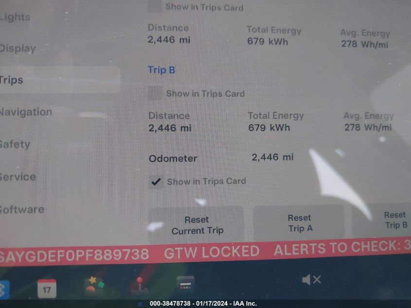 2023 TESLA MODEL Y AWD/PERFORMANCE DUAL MOTOR ALL-WHEEL DRIVE - 7SAYGDEF0PF889738