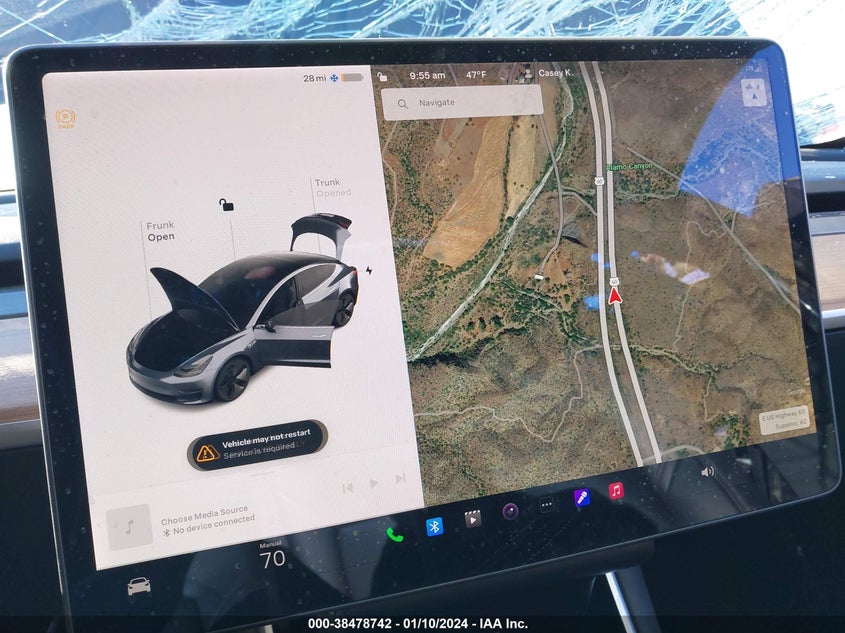 VIN 5YJ3E1EB0JF128515 2018 TESLA MODEL 3