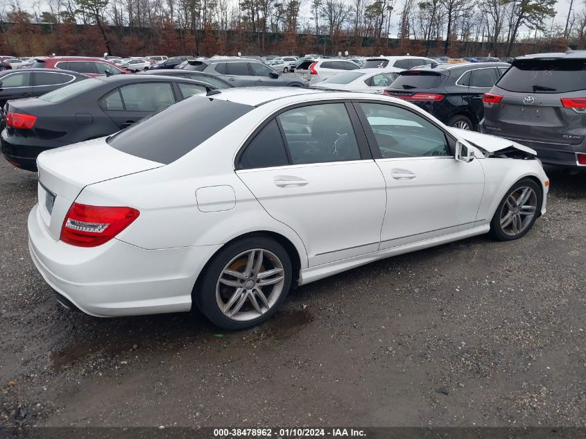 2013 MERCEDES-BENZ C 300 LUXURY 4MATIC/SPORT 4MATIC - WDDGF8AB4DR242504