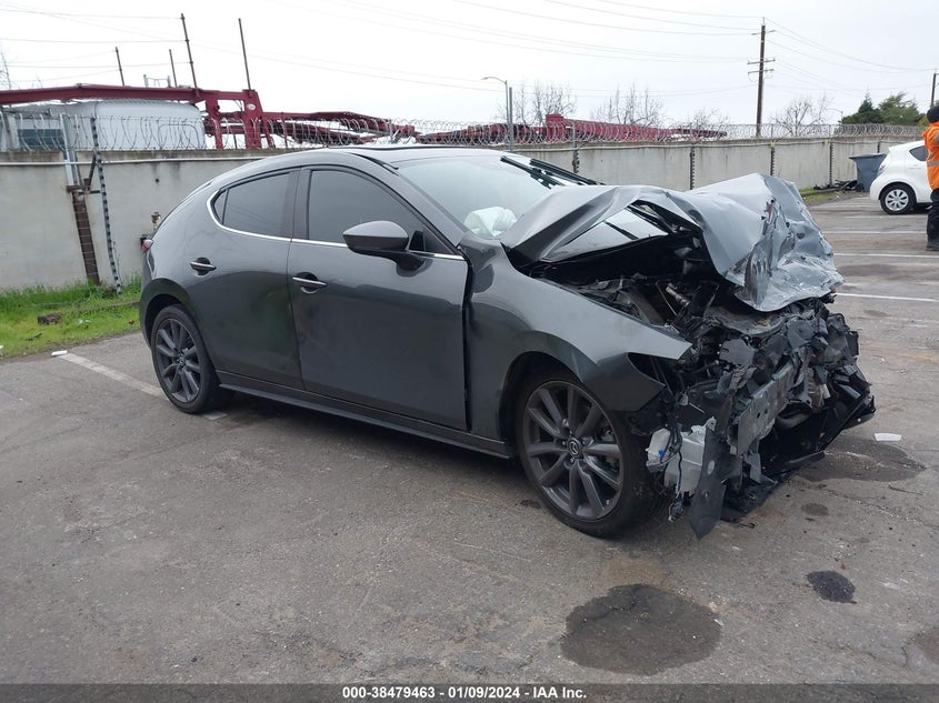 VIN JM1BPBLL9M1327597 2021 MAZDA MAZDA3 PREFERRED