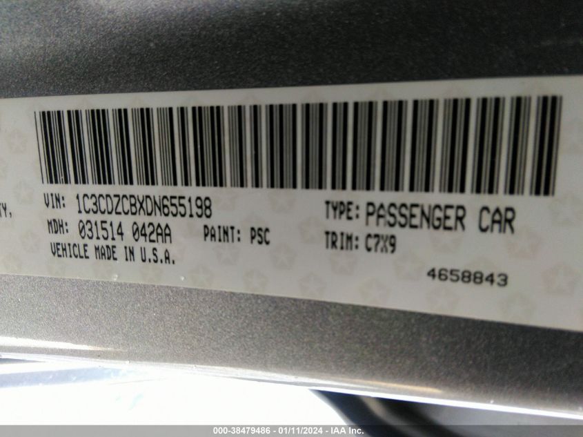 2013 DODGE AVENGER SXT - 1C3CDZCBXDN655198