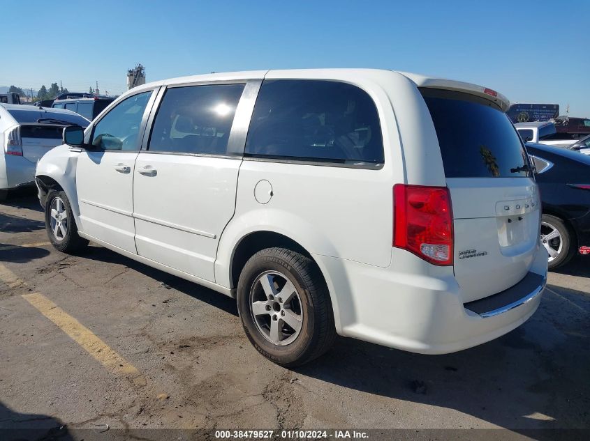 2013 DODGE GRAND CARAVAN SXT - 2C4RDGCG8DR527597