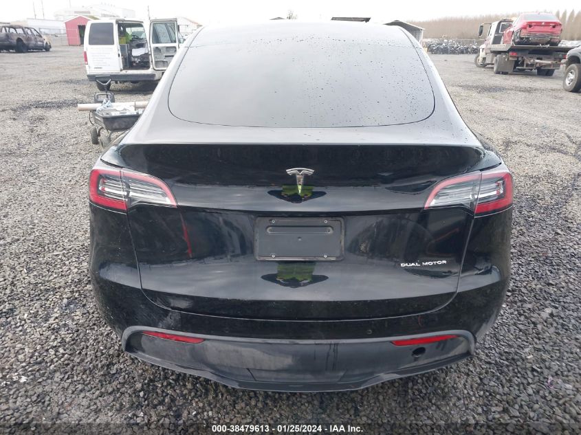 2022 TESLA MODEL Y LONG RANGE DUAL MOTOR ALL-WHEEL DRIVE - 7SAYGAEE9NF516295