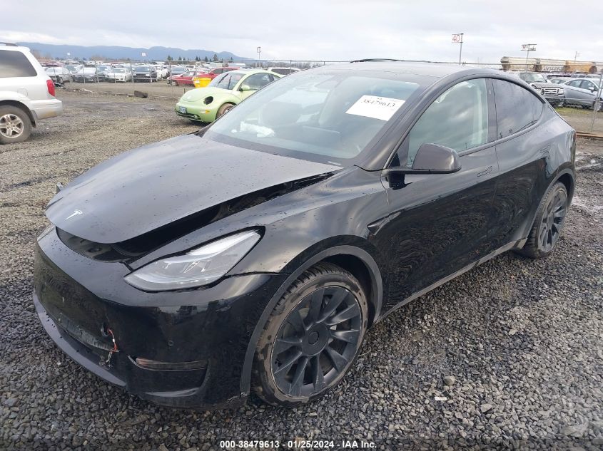 2022 TESLA MODEL Y LONG RANGE DUAL MOTOR ALL-WHEEL DRIVE - 7SAYGAEE9NF516295