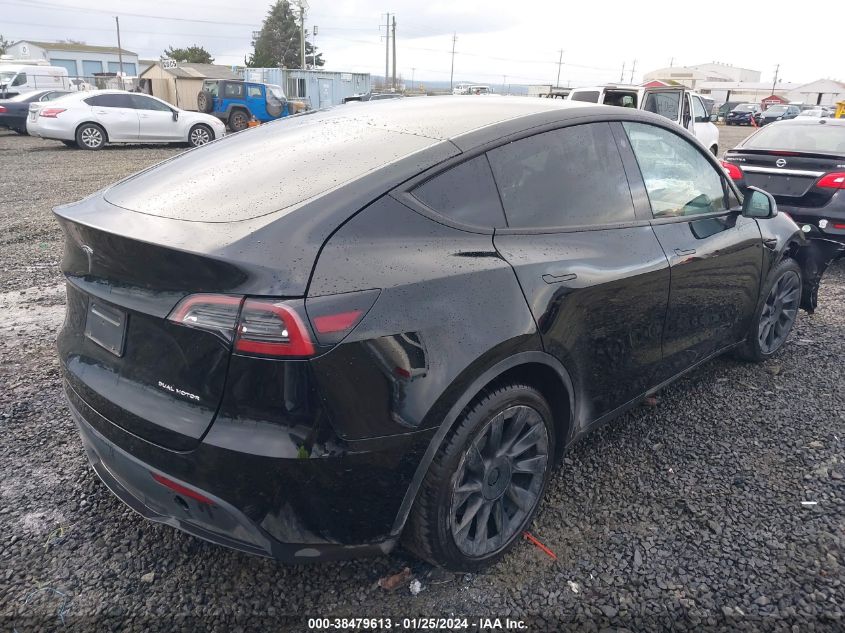 2022 TESLA MODEL Y LONG RANGE DUAL MOTOR ALL-WHEEL DRIVE - 7SAYGAEE9NF516295