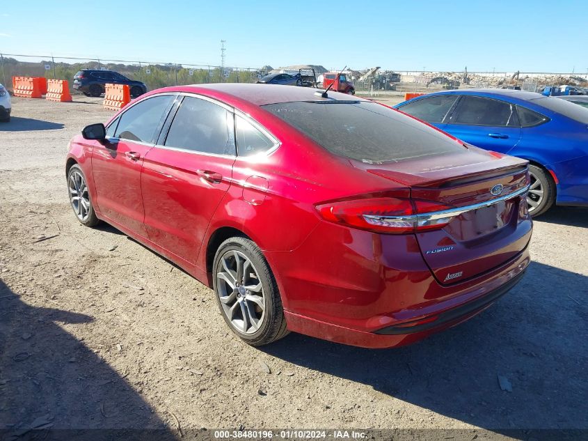 2017 FORD FUSION SE - 3FA6P0H79HR407517