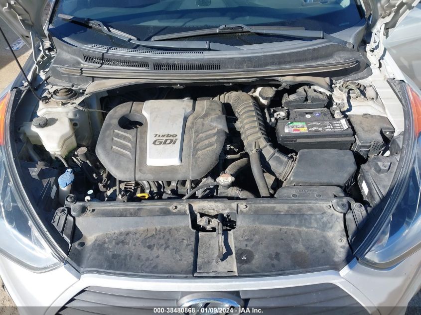 2013 HYUNDAI VELOSTER TURBO W/BLUE - KMHTC6AE4DU101196