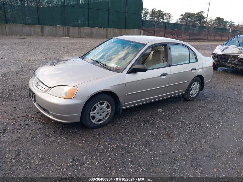 1HGES16541L008404 | 2001 HONDA CIVIC