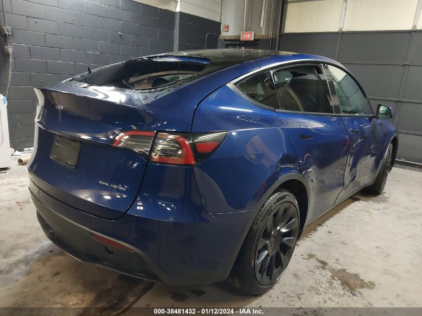 2021 TESLA MODEL Y LONG RANGE DUAL MOTOR ALL-WHEEL DRIVE - 5YJYGDEE4MF209355