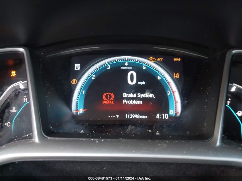 2019 HONDA CIVIC EX - JHMFC1F36KX009576