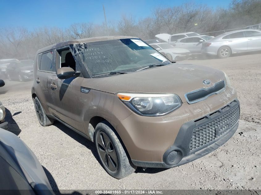 2015 KIA SOUL - KNDJN2A26F7143827