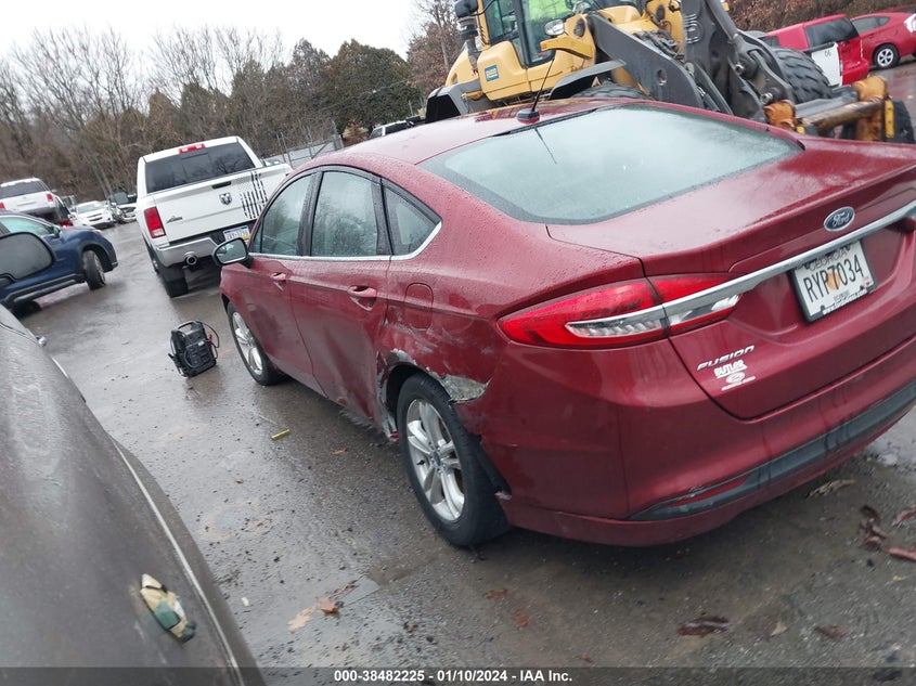 VIN 3FA6P0HD5JR213014 2018 FORD FUSION SE