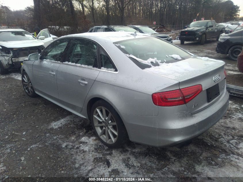2014 AUDI A4 PREMIUM PLUS - WAUFFAFL9EN026491