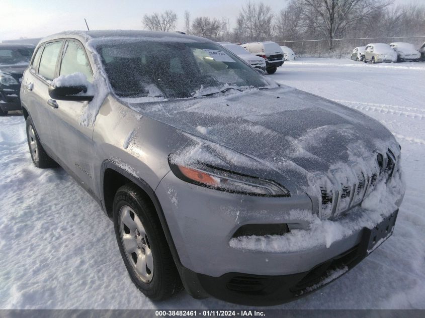 2016 JEEP CHEROKEE SPORT - 1C4PJMAB5GW356387