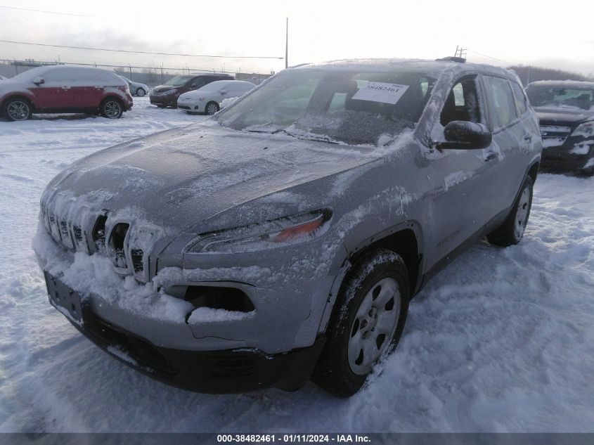 2016 JEEP CHEROKEE SPORT - 1C4PJMAB5GW356387