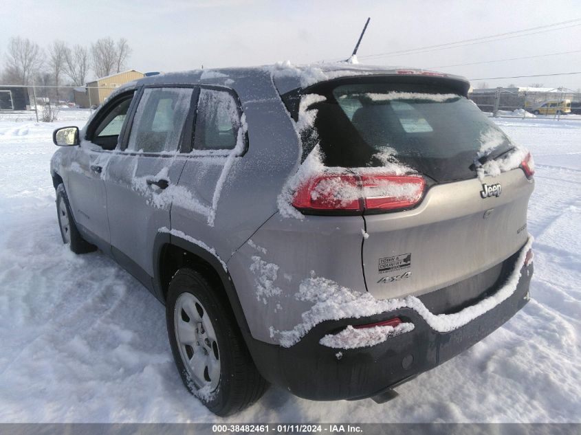 2016 JEEP CHEROKEE SPORT - 1C4PJMAB5GW356387