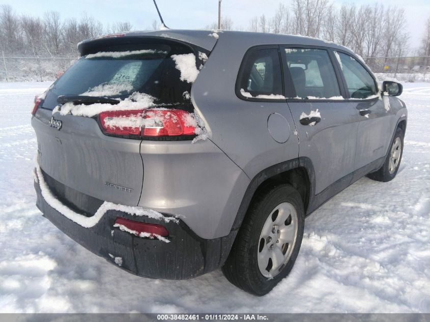 2016 JEEP CHEROKEE SPORT - 1C4PJMAB5GW356387